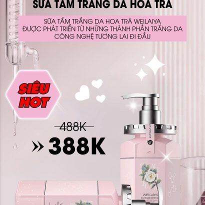 Sữa Tắm Trắng Da Hương Hoa Trà Weilaiya 450ml