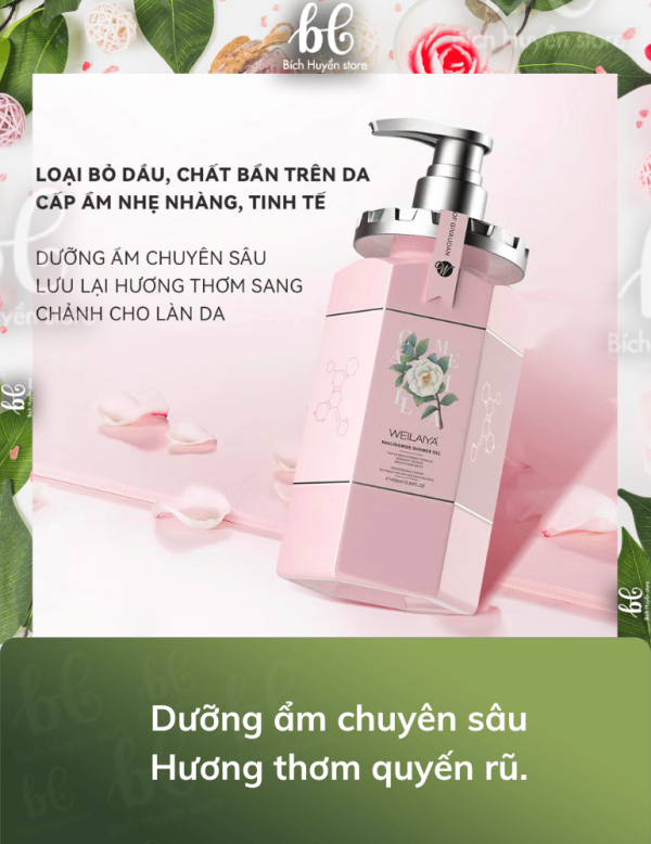 Sữa Tắm Trắng Da Hương Hoa Trà Weilaiya